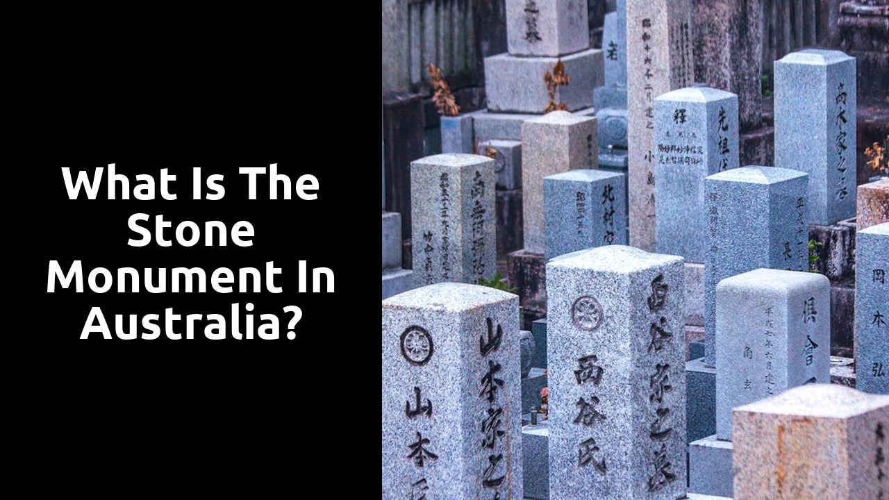 What is the stone monument in Australia?