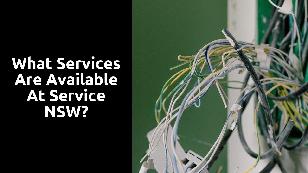 What services are available at service NSW?